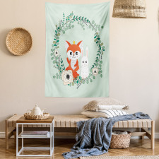 Friends Fox Rabbit Tapestry