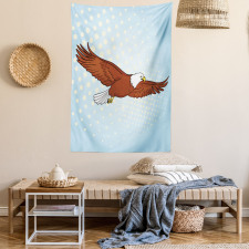 Pop Art Comic Falcon Bird Tapestry