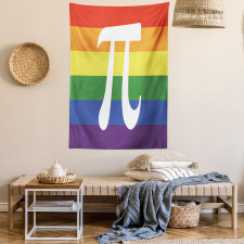 Number on Rainbow Colors Tapestry