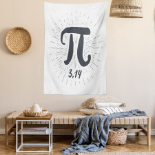 Grunge Design Number Lines Tapestry