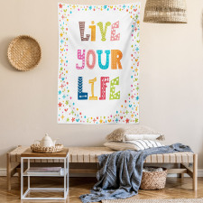 Funny Live Your Life Wording Tapestry