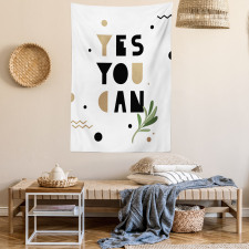 Encouraging Phrase Leaf Tapestry