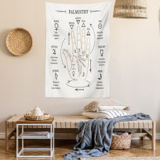 Open Hand Reading Signs Tapestry