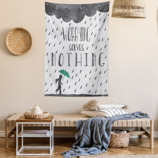 Worrying Solves Nothing Tapestry