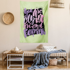 Vivid Words Lettering Tapestry