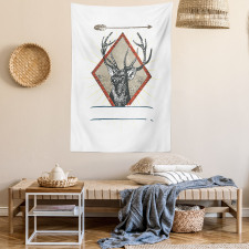 Hipster Wild Antler Tapestry