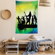 Energetic Rock Band Tapestry