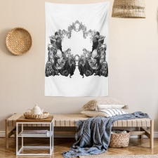 Antique Floral Arch Tapestry