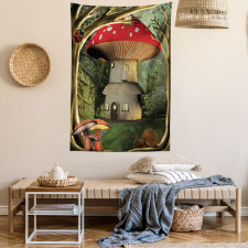 Mushroom Magic Forest Tapestry