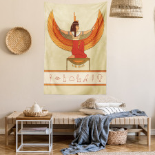 Historical Myth Woman Wing Tapestry