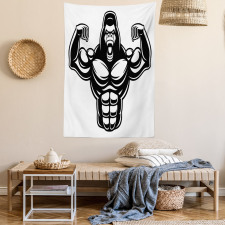 Athletic Bodybuilder Beast Tapestry