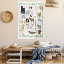 Assorted Forest Creatures Tapestry