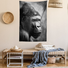 Close up Orangutan Portrait Tapestry