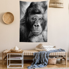 Ape Portrait Photography Tapestry