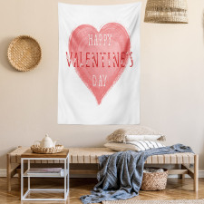Floral Love Words Tapestry