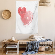 Kiss You Hearts Tapestry