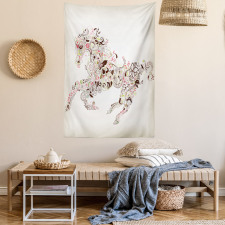 Floral Horse Paisley Tapestry