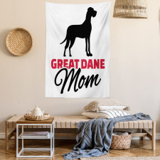 Dog Mom Lettering Tapestry