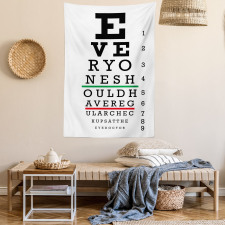 Vertical Wording Pattern Tapestry