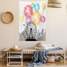 Fireworks Circus Fun Tapestry