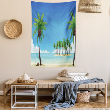 Coconut Trees in the Ocean Tapestry