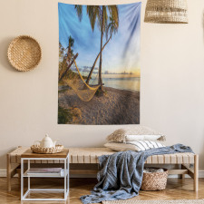 Summer Time Hammock on a Beach Tapestry