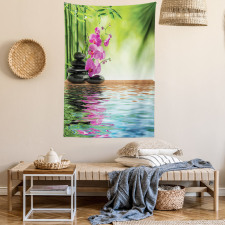 Tropic Orchid Flower Tapestry