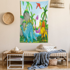 Dinosaurs in the Jungle Tapestry