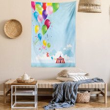 Carnival Tent Balloons Tapestry