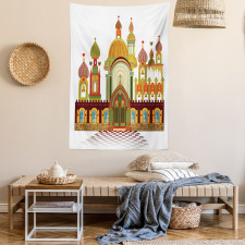 Slavic Architecture Fantasy Tapestry