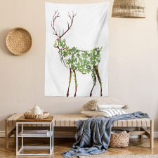 Garden Deer Celebration Tapestry