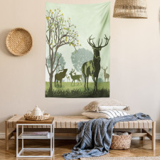 Deer and Nature Park Tapestry