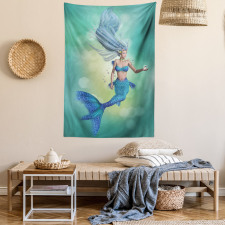 Mermaids Swimming Tapestry