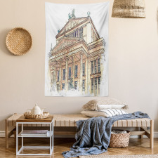Germany Iconic Building Paint Tapestry