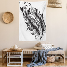 Flying Bird Silhouettes Tapestry