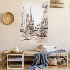 Art Cityscape Tapestry