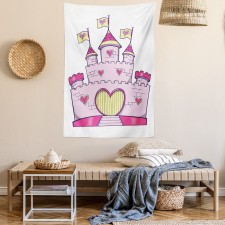 Fantasy Princess Fortress Tapestry