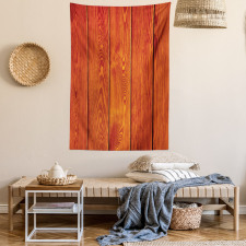 Wood Timber Floor Orange Tapestry