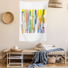 Vibrant Lettering Design Tapestry