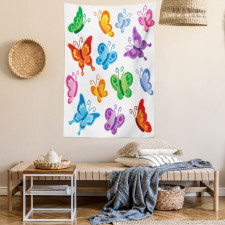 Colorful Ornate Wings Tapestry