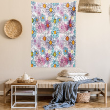 Retro Spring Grunge Tapestry