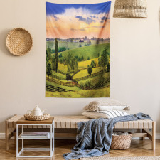Surreal Countryside Tapestry