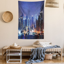 River and Skyline Photo Tapestry