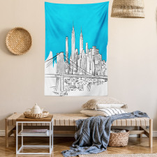 Pencil Drawn Brooklyn Tapestry