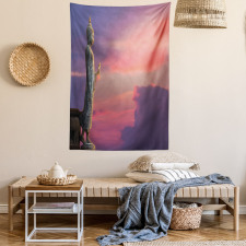 Magical Sunset Scene Tapestry