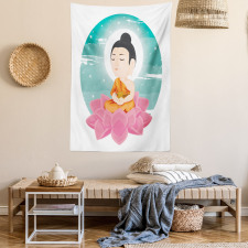 Meditation Lotus Art Tapestry