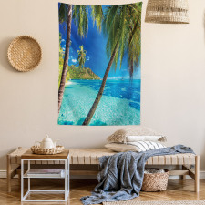 Palm Trees Sea Beach Tapestry