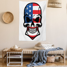 Scary Skull Art Tapestry