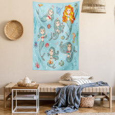 Marine Creatures Art Tapestry