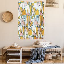 Broken Tile Look Pattern Tapestry